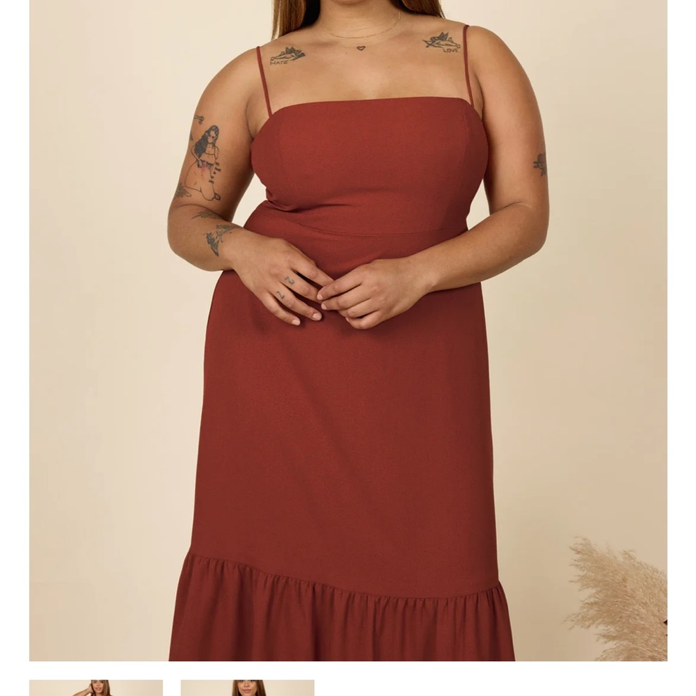 Park & Fifth - singer dress in terracotta